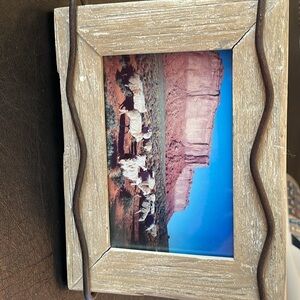 Rustic frame with signed photograph by Jim Lewis Monument Valley
